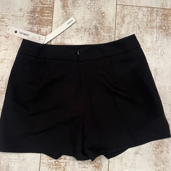 Aqua NWT Black Envelope Mini Skirt - Picture 3 of 4